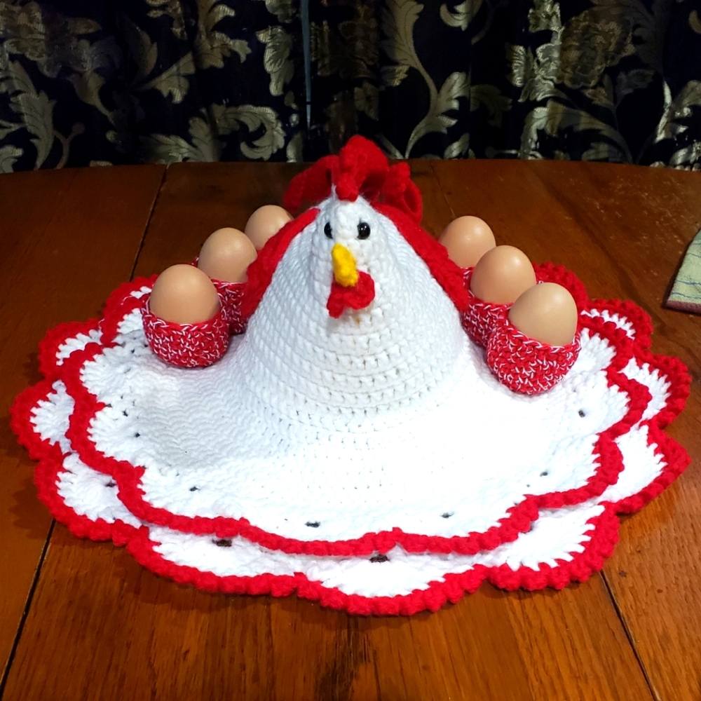 Handmade Hen Egg holder centerpiece